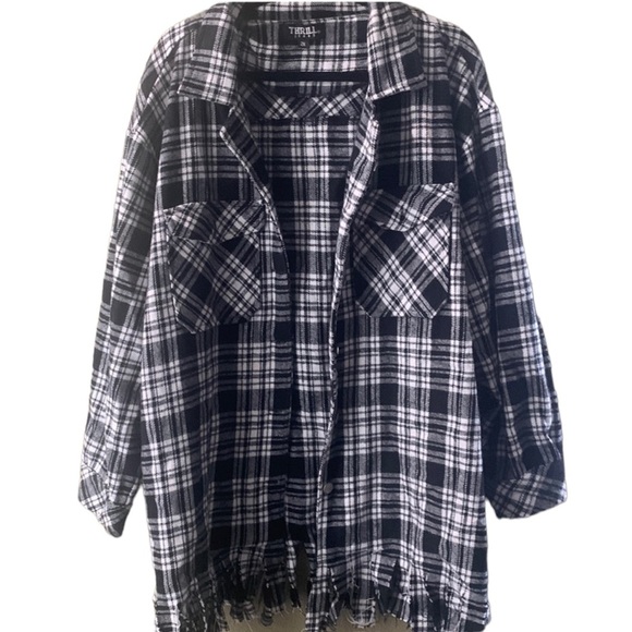 Thrill jeans Jackets & Blazers - Thrill jeans plaid jacket size 2X plus size